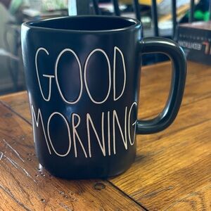 Black Rae Dunn “Good Morning” Mug